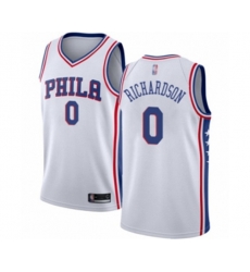 Philadelphia 76ers #0 Josh Richardson Swingman White Basketball Jersey - Association Edition
