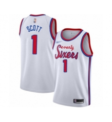 Philadelphia 76ers #1 Mike Scott Swingman White Hardwood Classics Basketball Jersey