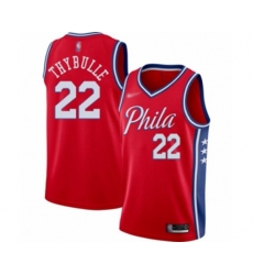 Philadelphia 76ers #22 Mattise Thybulle Swingman Red Finished Basketball Jersey - Statement Edition