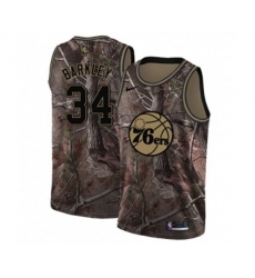 Philadelphia 76ers #34 Charles Barkley Swingman Camo Realtree Collection Basketball Jersey