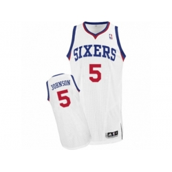 Philadelphia 76ers #5 Amir Johnson Authentic White Home NBA Jersey Philadelphia 76ers #5 Amir Johnson Authentic White Home NBA Jersey