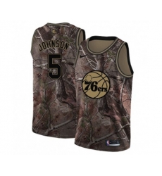 Philadelphia 76ers #5 Amir Johnson Swingman Camo Realtree Collection Basketball Jersey
