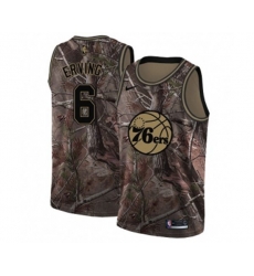 Philadelphia 76ers #6 Julius Erving Swingman Camo Realtree Collection Basketball Jersey