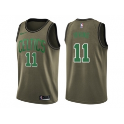 Boston Celtics #11 Kyrie Irving Green Salute to Service NBA Swingman Jersey