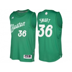 Boston Celtics #36 Marcus Smart Green 2016 Christmas Day NBA Swingman Jersey