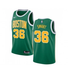 Boston Celtics #36 Marcus Smart Green Swingman Jersey - Earned Edition