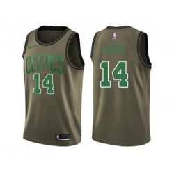 Nike Boston Celtics #14 Bob Cousy Green Salute to Service NBA Swingman Jersey