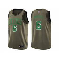 Nike Boston Celtics #6 Bill Russell Green Salute to Service NBA Swingman Jersey