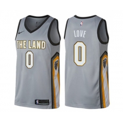 Cleveland Cavaliers #0 Kevin Love Swingman Gray NBA Jersey - City Edition