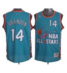 Cleveland Cavaliers #14 Terrell Brandon Swingman Light Blue 1996 All Star Throwback Basketball Jersey