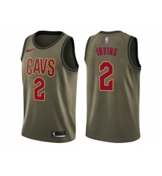 Cleveland Cavaliers #2 Kyrie Irving Green Salute to Service NBA Swingman Jersey