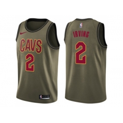 Cleveland Cavaliers #2 Kyrie Irving Green Salute to Service NBA Swingman Jersey Cleveland Cavaliers #2 Kyrie Irving Green Salute to Service NBA Swingman Jersey
