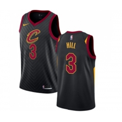 Cleveland Cavaliers #3 George Hill Authentic Black NBA Jersey Statement Edition