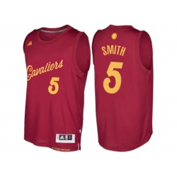 Cleveland Cavaliers #5 J.R. Smith 2016 Christmas Day Burgundy NBA Swingman Jersey Cleveland Cavaliers #5 J.R. Smith 2016 Christmas Day Burgundy NBA Swingman Jersey