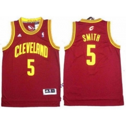 Cleveland Cavaliers #5 J.R. Smith Red Stitched Jerseys Cleveland Cavaliers #5 J.R. Smith Red Stitched Jerseys