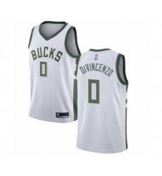 Milwaukee Bucks #0 Donte DiVincenzo Swingman White Basketball Jersey - Association Edition