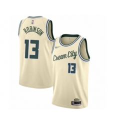 Milwaukee Bucks #13 Glenn Robinson Authentic Cream Basketball Jersey - 2019-20 City Edition