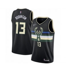 Milwaukee Bucks #13 Glenn Robinson Swingman Black Finished Basketball Jersey - Statement Edition