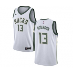 Milwaukee Bucks #13 Glenn Robinson Swingman White Home NBA Jersey - Association Edition Milwaukee Bucks #13 Glenn Robinson Swingman White Home NBA Jersey - Association Edition