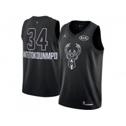 Milwaukee Bucks 34 Giannis Antetokounmpo Black NBA Jordan Swingman 2018 All-Star Game Jersey Milwaukee Bucks 34 Giannis Antetokounmpo Black NBA Jordan Swingman 2018 All-Star Game Jersey