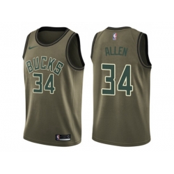 Milwaukee Bucks #34 Ray Allen Green Salute to Service NBA Swingman Jersey Milwaukee Bucks #34 Ray Allen Green Salute to Service NBA Swingman Jersey