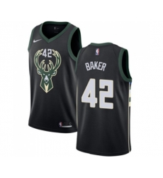 Milwaukee Bucks #42 Vin Baker Swingman Black Alternate NBA Jersey - Statement Edition