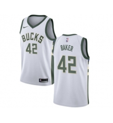 Milwaukee Bucks #42 Vin Baker Swingman White Home NBA Jersey - Association Edition