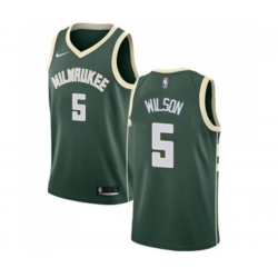 Milwaukee Bucks #5 D. J. Wilson Swingman Green Road NBA Jersey - Icon Edition