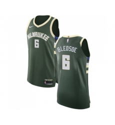 Milwaukee Bucks #6 Eric Bledsoe Authentic Green Road Basketball Jersey - Icon Edition