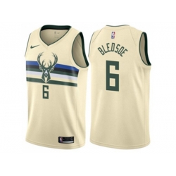 Milwaukee Bucks #6 Eric Bledsoe Cream NBA Swingman City Edition Jersey Milwaukee Bucks #6 Eric Bledsoe Cream NBA Swingman City Edition Jersey