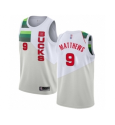 Milwaukee Bucks #9 Wesley Matthews White Swingman Jersey - Earned Edition