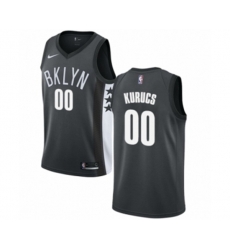 Brooklyn Nets #00 Rodions Kurucs Authentic Gray NBA Jersey Statement Edition