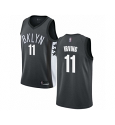 Brooklyn Nets #11 Kyrie Irving Swingman Gray Basketball Jersey Statement Edition