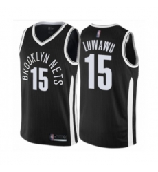 Brooklyn Nets #15 Timothe Luwawu Swingman Black Basketball Jersey - City Edition