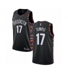 Brooklyn Nets #17 Garrett Temple Swingman Black Basketball Jersey - 2018-19 City Edition