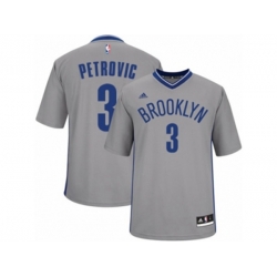 Brooklyn Nets #3 Drazen Petrovic Authentic Gray Alternate NBA Jersey Brooklyn Nets #3 Drazen Petrovic Authentic Gray Alternate NBA Jersey