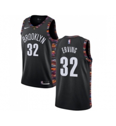Brooklyn Nets #32 Julius Erving Authentic Black Basketball Jersey - 2018-19 City Edition