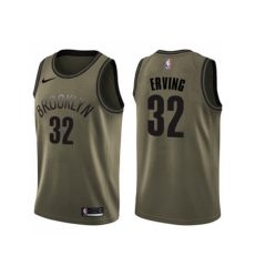 Brooklyn Nets #32 Julius Erving Green Salute to Service NBA Swingman Jersey