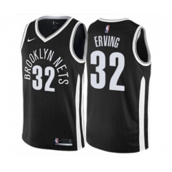 Brooklyn Nets #32 Julius Erving Swingman Black NBA Jersey - City Edition Brooklyn Nets #32 Julius Erving Swingman Black NBA Jersey - City Edition