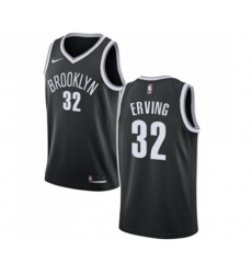 Brooklyn Nets #32 Julius Erving Swingman Black Road NBA Jersey - Icon Edition