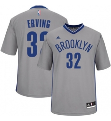 Brooklyn Nets #32 Julius Erving Swingman Gray Alternate NBA Jersey