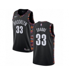 Brooklyn Nets #33 Allen Crabbe Authentic Black NBA Jersey - 2018-19 City Edition