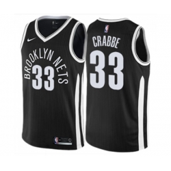 Brooklyn Nets #33 Allen Crabbe Swingman Black NBA Jersey - City Edition Brooklyn Nets #33 Allen Crabbe Swingman Black NBA Jersey - City Edition