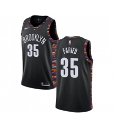 Brooklyn Nets #35 Kenneth Faried Swingman Black Basketball Jersey - 2018-19 City Edition