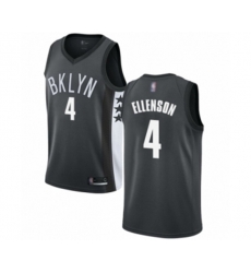 Brooklyn Nets #4 Henry Ellenson Swingman Gray Basketball Jersey Statement Edition