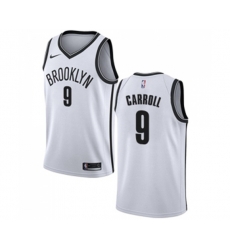 Brooklyn Nets #9 DeMarre Carroll Authentic White Basketball Jersey - Association Edition