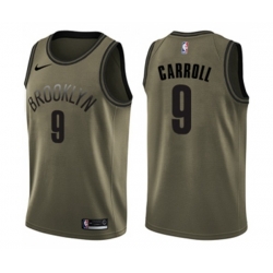Brooklyn Nets #9 DeMarre Carroll Swingman Green Salute to Service NBA Jersey Brooklyn Nets #9 DeMarre Carroll Swingman Green Salute to Service NBA Jersey