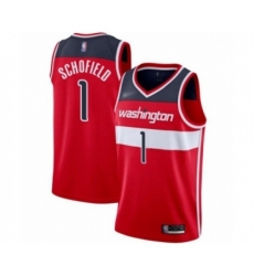 Washington Wizards #1 Admiral Schofield Swingman Red Basketball Jersey - Icon Edition