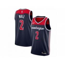 Washington Wizards #2 John Wall Authentic Navy Blue NBA Jersey Statement Edition Washington Wizards #2 John Wall Authentic Navy Blue NBA Jersey Statement Edition