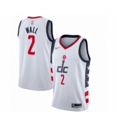 Washington Wizards #2 John Wall Swingman White Basketball Jersey - 2019 20 City Edition